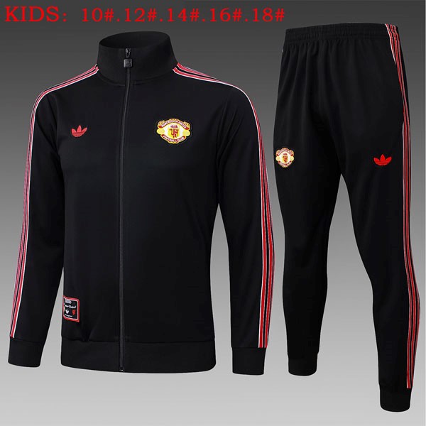 Ninos Chandal Manchester United 2025-2026 Negro 5 Ninos Chandal Manchester United 2025-2026 Negro 5